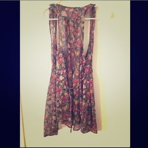 American Rag Sheer Floral Chiffon Top